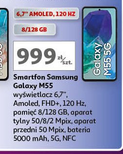 Smartfon m55 8/128gb Samsung galaxy promocja