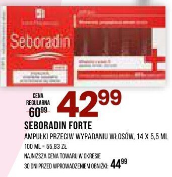 Opatrunek przeciw wypadaniu włosów Seboradin Forte, 14 x 5.5 ml promocja w Drogerie Natura