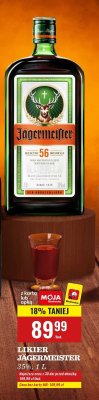 Likier Jägermeister 1 l promocja