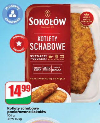Kotlety schabowe panierowane Sokołów promocja w Dino
