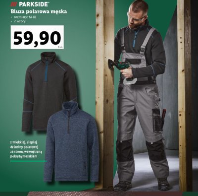 Bluza z polaru rozm. m-xl Parkside promocja