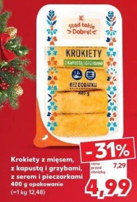 Krokiety z serem i pieczarkami  400 g promocja w Kaufland