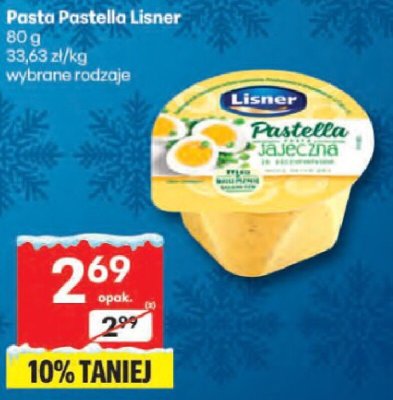 Pasta Pastella Lisner wybrane rodzaje 80g promocja w Delikatesy Centrum