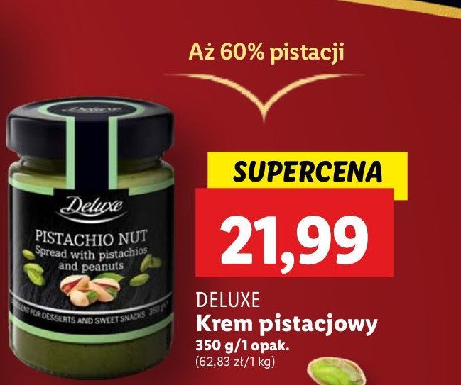 Krem pistacjowy Deluxe promocja