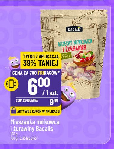 Orzechy nerkowca i suszona żurawina Bacalis promocja w POLOmarket