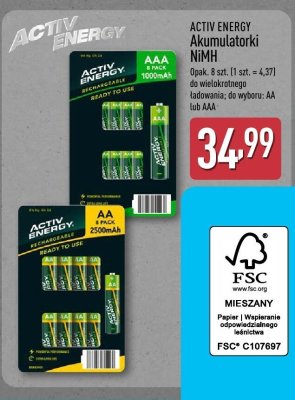 Akumulatorki NiMH AA 8 szt. promocja w Aldi