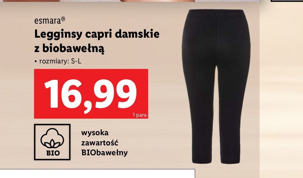 Legginsy damskie capri rozm. s-l Esmara promocja