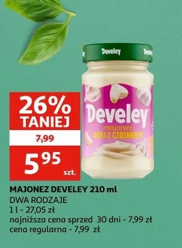 Majonez z czosnkiem Develey promocja