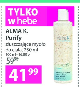 Mydło w płynie do ciała delikatnie złuszczające Alma k promocja