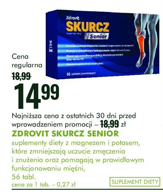 Tabletki senior Zdrovit skurcz promocja