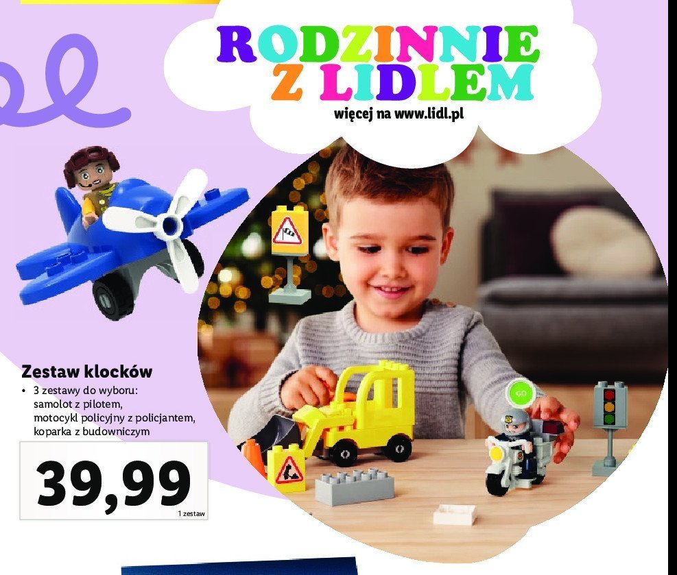 Koparka z budowniczym promocja