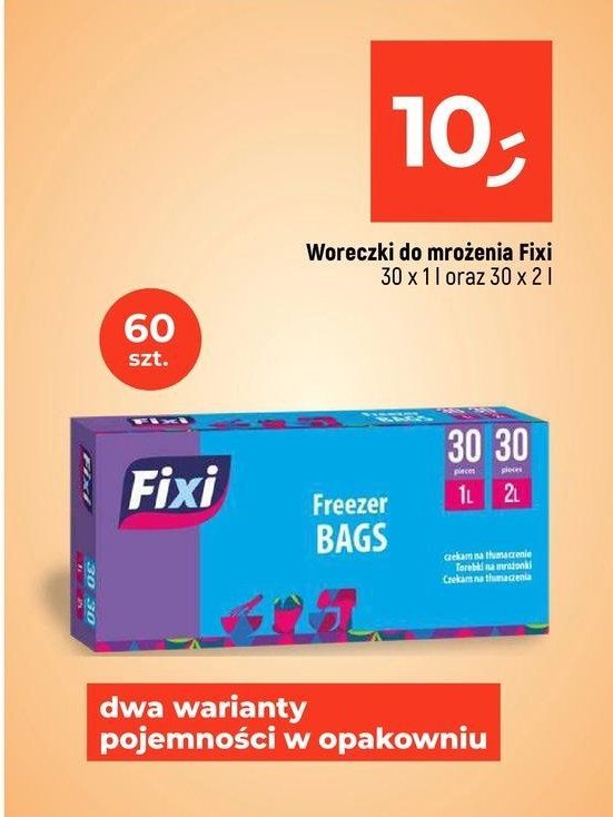 Woreczki do mrożenia Fixi promocja w Dealz