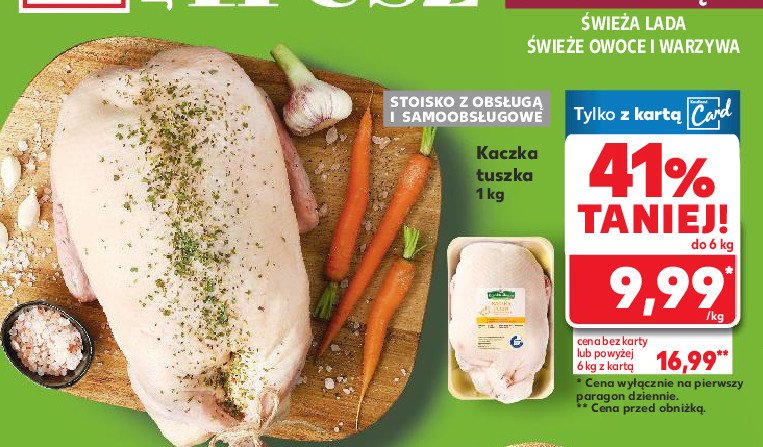 Kaczka pekin Stoisko mięsne promocja w Kaufland