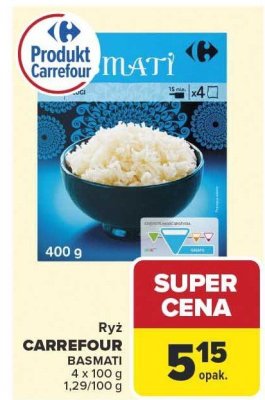 Ryż basmati Carrefour mATi promocja w Carrefour Market