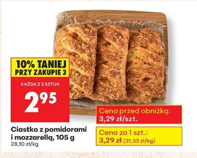 Ciastko z pomidorami i mozzarellą promocja w Biedronka