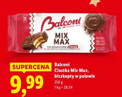 Ciastka Mix Max, biszkopoty w polewie promocja w Lidl