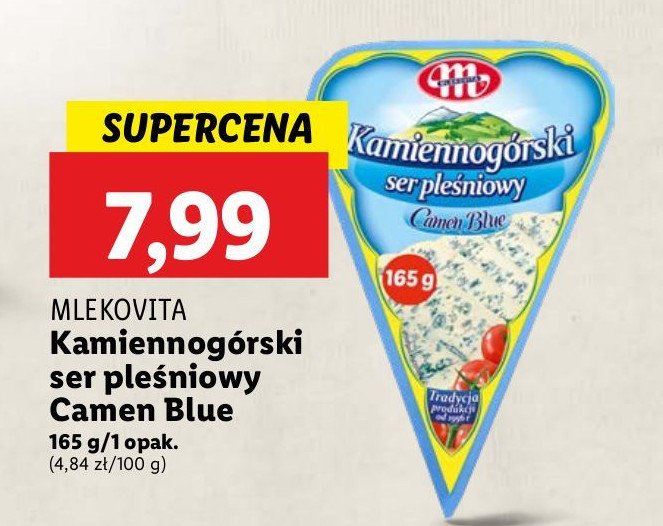 Ser pleśniowy kamiennogórski camen blue Mlekovita promocja