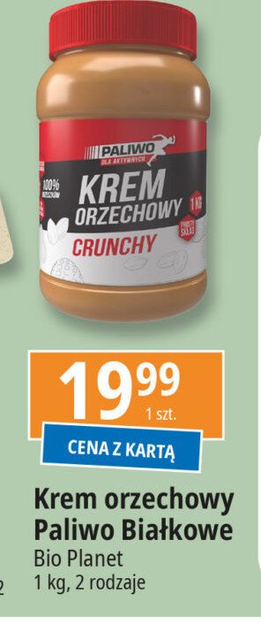 Krem orzechowy crunchy Bio planet promocja