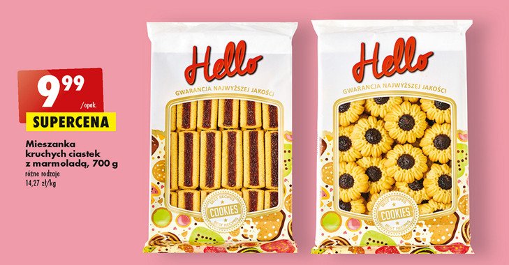 Ciastka hello promocja w Delikatesy Centrum