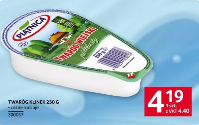 Twaróg klinek 250g różne rodzaje promocja w Selgros