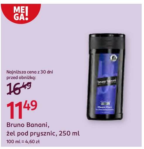 Żel pod prysznic Bruno banani magic man promocja w Rossmann