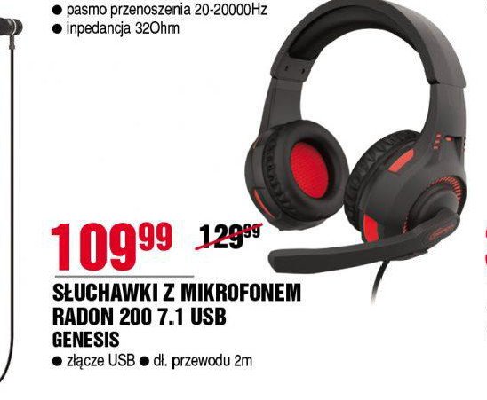 S艂uchawki radon 200 7.1 usb Genesis promocja