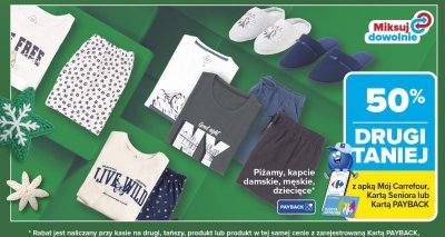 Wszystkie kapcie damskie, męskie, dziecięce DRUGIE -50% promocja w Carrefour