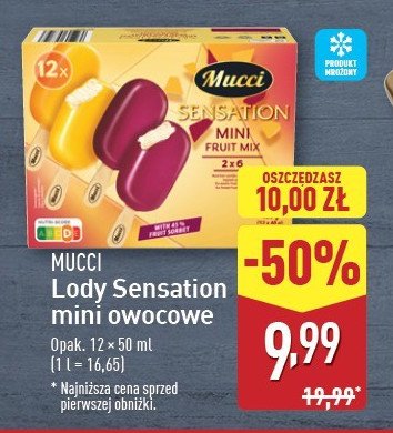 Lody mix owocowe Mucci sensation promocja