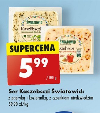 Ser kaszebsczi z czosnkiem Światowid promocja