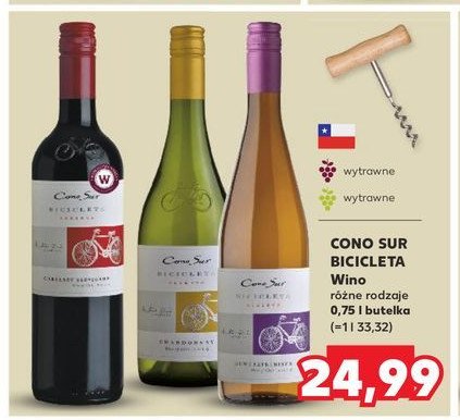 Wino Cono sur bicicleta gewurztraminer promocja