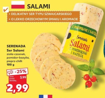 Ser salami zioła-czosnek promocja w Kaufland