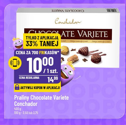 Praliny chocolate variete Conchador promocja w POLOmarket