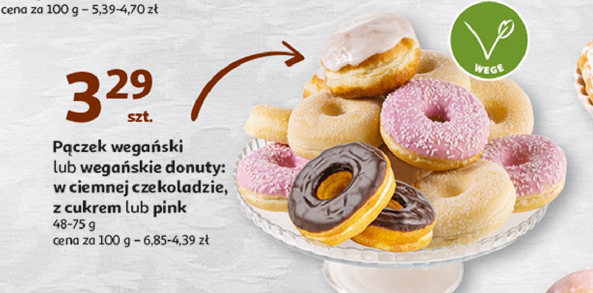 Donut wegański promocja w Auchan