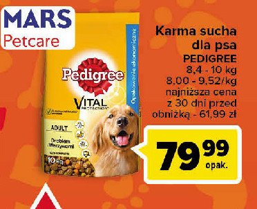 Karma dla psa drób-warzywa Pedigree vital promocja