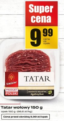 Tatar wołowy Kraina mięs promocja w Supeco