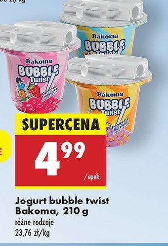 Jogurt ananas kokos Bakoma bubble twist promocja