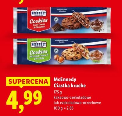 Ciastka kruche kakaowo-czekoladowe  promocja w Lidl