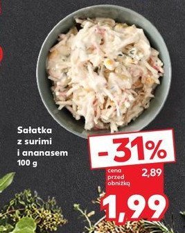 Sałatka surimi z ananasem w majonezie promocja