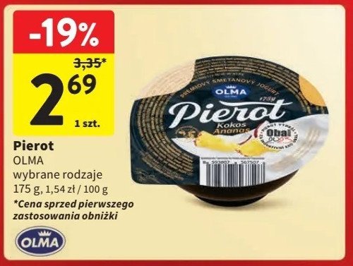 Jogurt kokos-ananas Olma pierot promocja