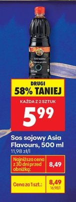 Sos sojowy Asia Flavours promocja w Biedronka