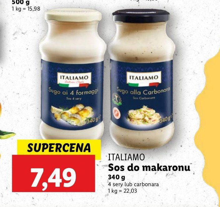 Sos 4 sery Italiamo promocja w Lidl