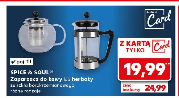 Zaparzacz 1 l Spice&soul promocja