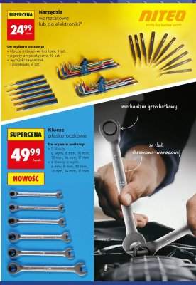 Narzędzia warsztatowe lub do elektroniki NITEO promocja w Biedronka