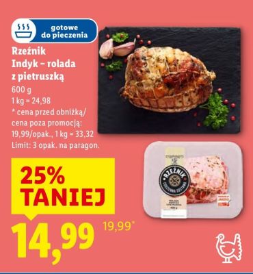Indyk rolada z pietruszką Rzeźnik promocja w Lidl