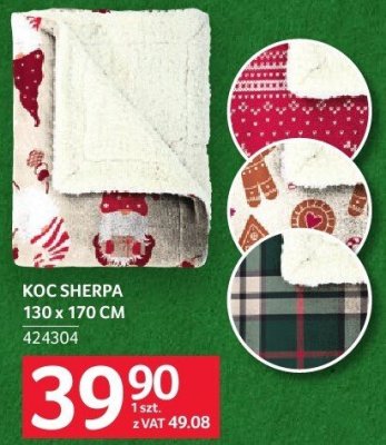 Koc Sherpa 130 x 170 cm promocja w Selgros