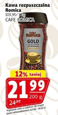 Kawa rozpuszczalna Romica promocja w Prim Market
