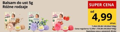 Balsam do ust 5g różne rodzaje promocja w Supeco