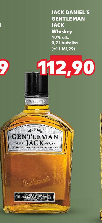 Whiskey Jack daniel's gentleman jack promocja w Kaufland