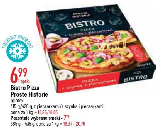 Pizza z pieczarkami Iglotex bistro promocja
