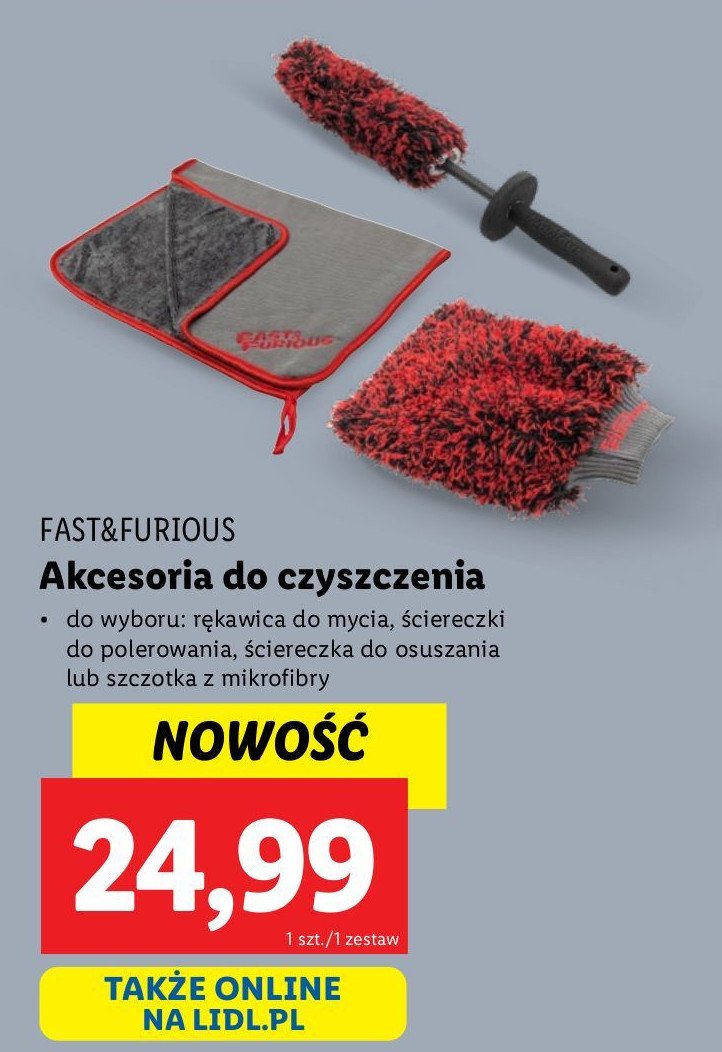 Ściereczka do osuszania samochodu fast&furious promocja w Lidl